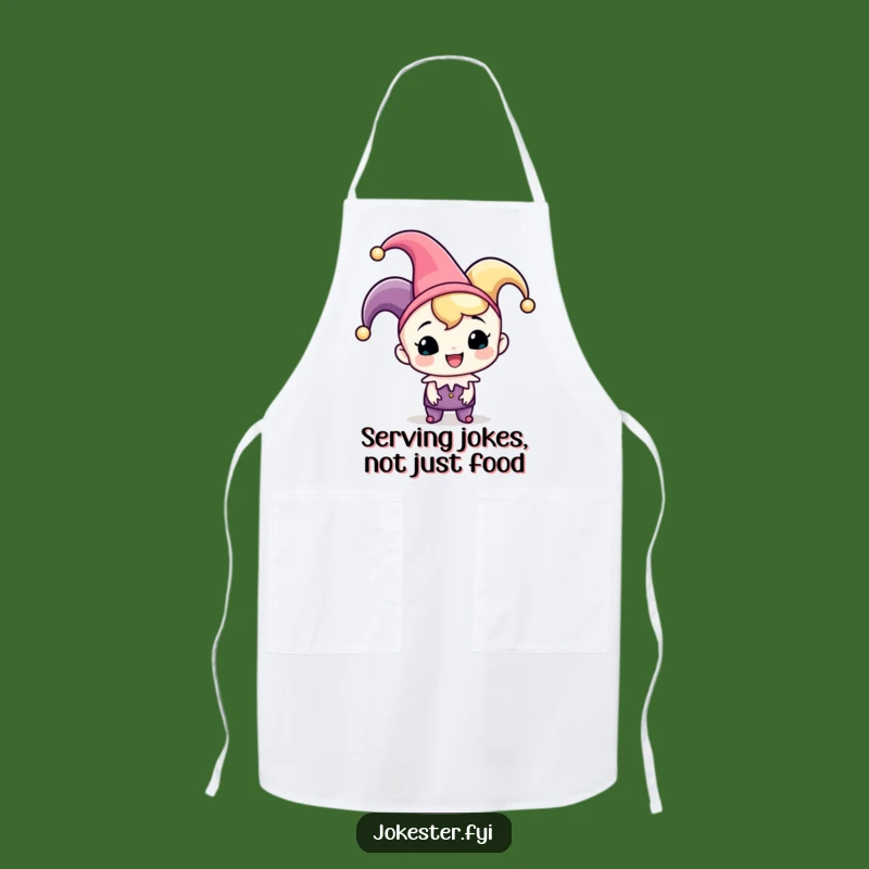 Funny Jester Apron: Cheerful Chef Fun, Hilarious Kitchen Gift!