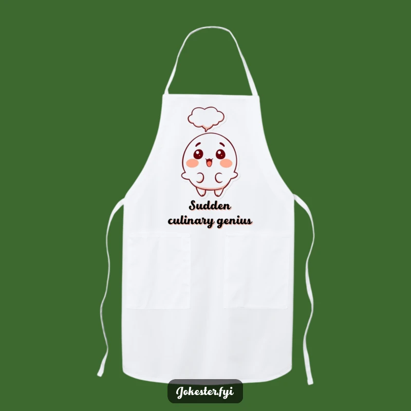 Funny Surprised Thought Apron: Happy Chef Surprise, Hilarious Kitchen Gift!