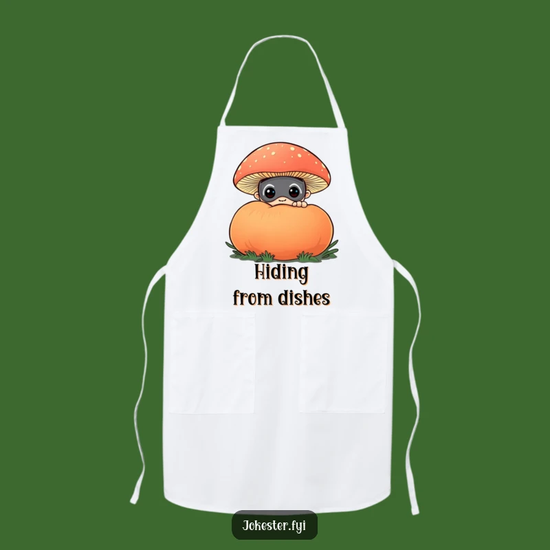 Funny Curious Masked Character Apron - Cook with Comedy and Mysterious Charm!