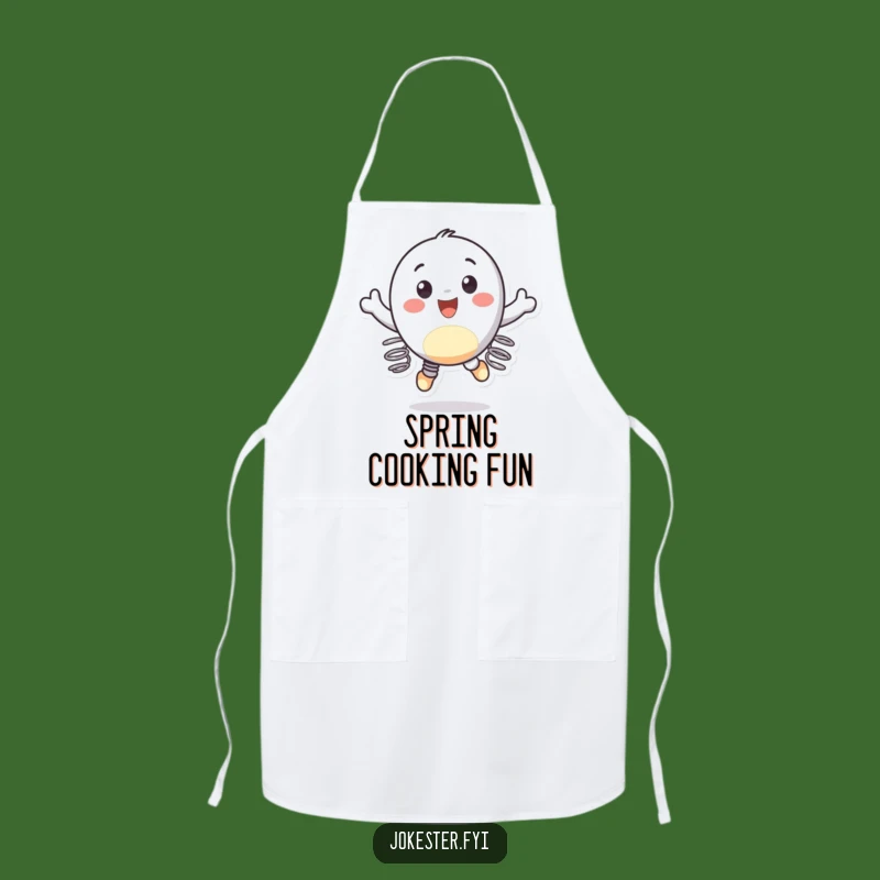 Funny Spring Feet Bouncing Apron: Cook with Energy