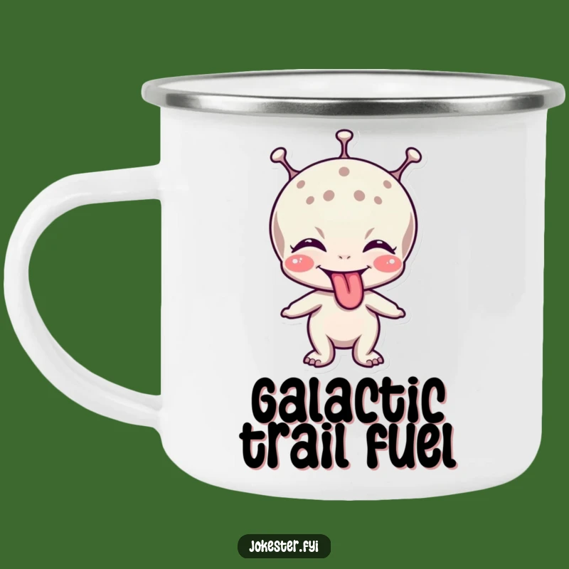 Funny Alien Tongue Camp Mug: Durable Cosmic Companion Gift