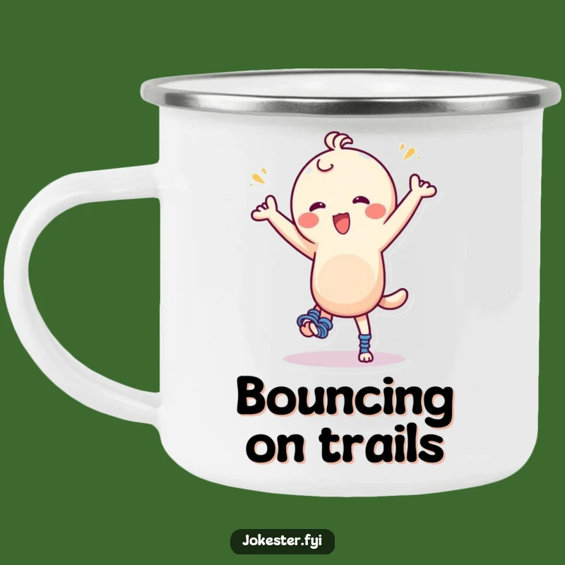 Funny Spring Dancer Camping Mug: Hilarious Sips by the Fire