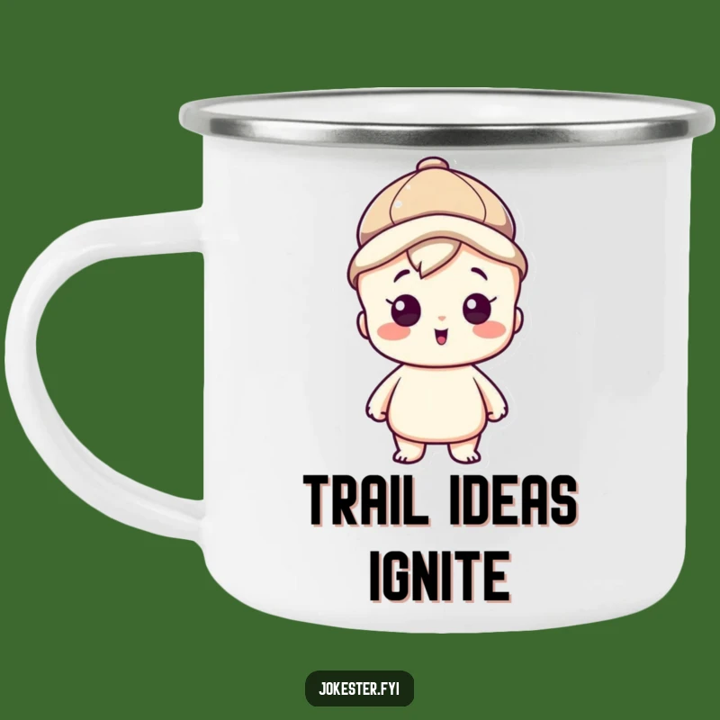 Funny Thinking Cap Camping Mug: Inspired Sips Outdoors, Perfect Gift