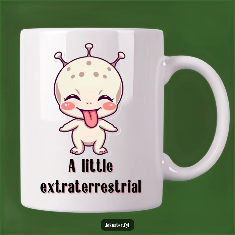 Funny Alien Tongue Mug: Giggling Extraterrestrial Gift