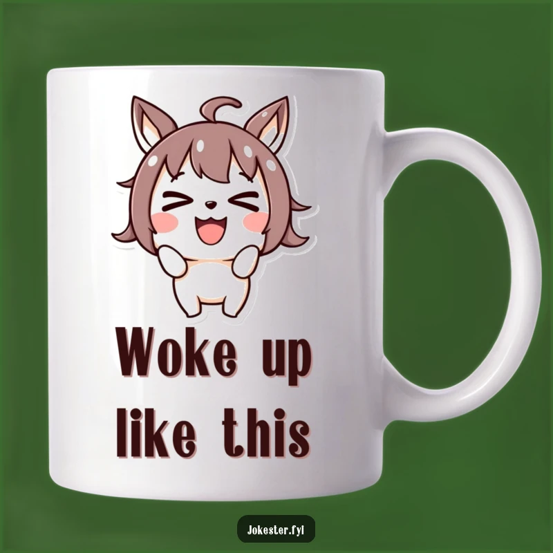 Funny Cross-Eyed Joyful Mug - Goofy Character Expression Gift