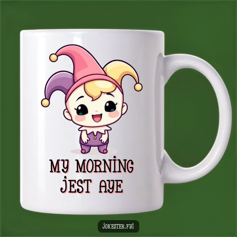 Funny Jester Cap Mug: Cheerful Character Fun, Perfect Gift for Comedians!