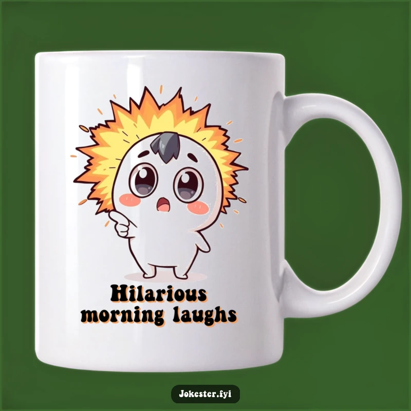 Funny Kawaii Explosion Humor Mug - React to Hilarious Moments