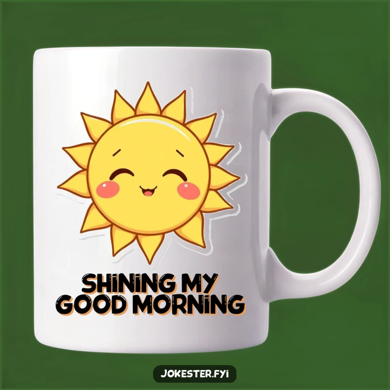 Funny Sun Mug: Playful Smiling Character Gift for Sunny Days