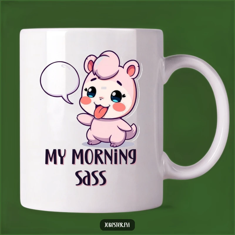 Funny Tongue Out Speech Bubble Mug: Express Yourself with Humor