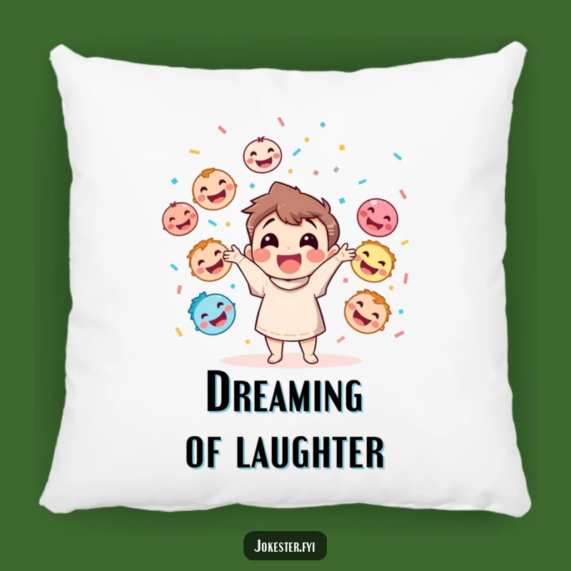Funny Juggling Faces Pillow: Comfy Support for Happy Moments