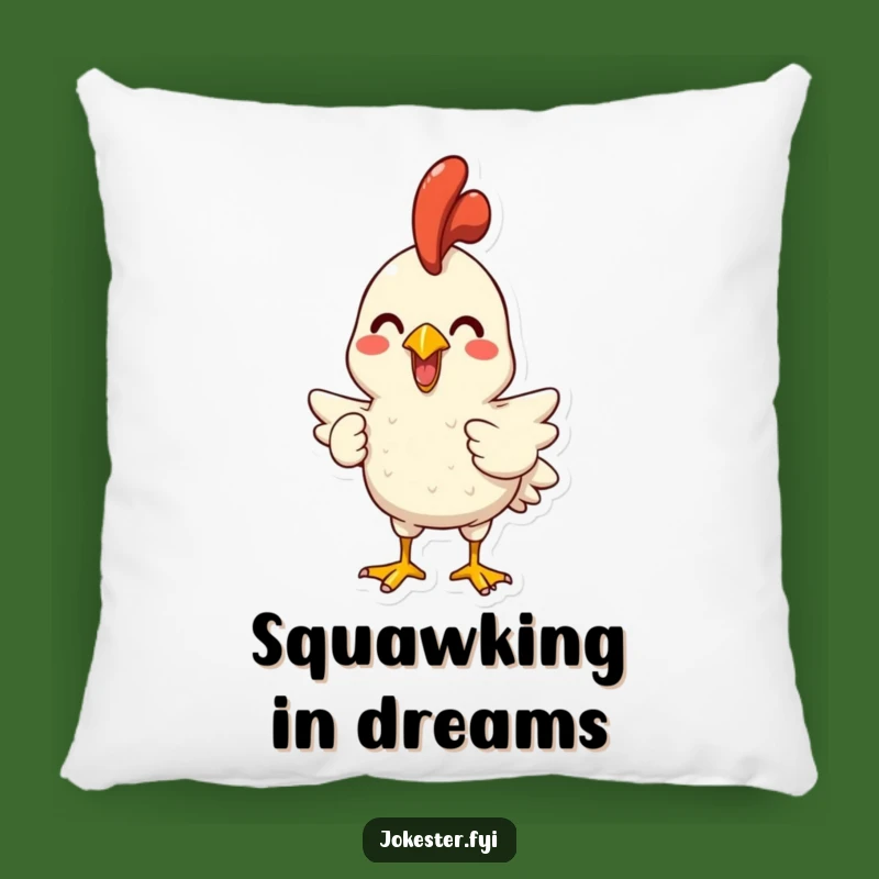 Funny Rubber Chicken Squawking Pillow - Snuggle Up with Hilarious Joy!