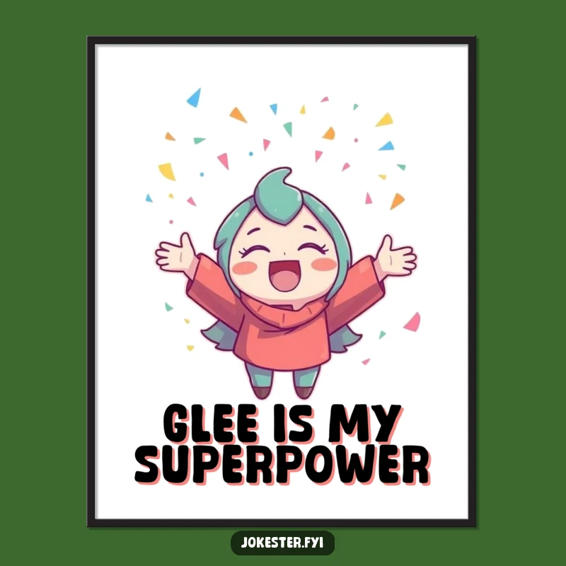 Funny Confetti Character Digital Art Print: Instant Celebration Gift!