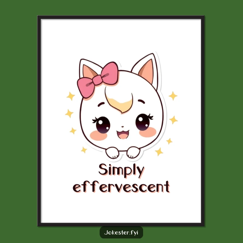 Funny Sparkle Happy Poster: Joyful Art, Instant Glow, Perfect Gift