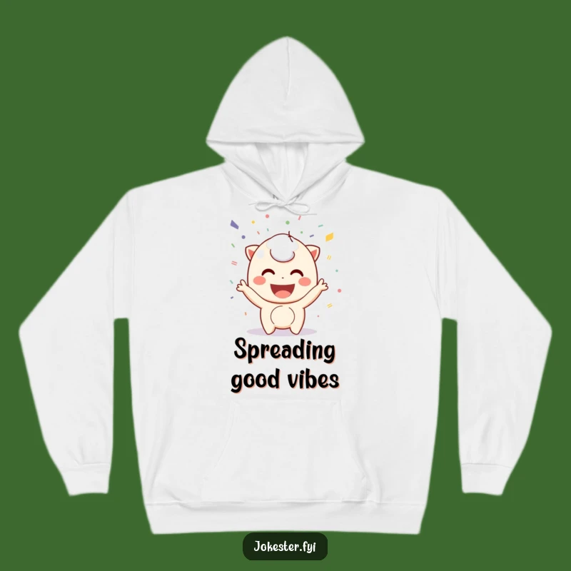 Funny Confetti Hoodie: Playful Character Cozy Celebration, Warm Gift!