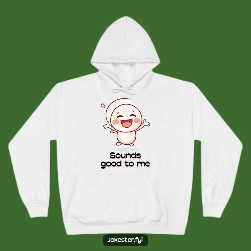 Funny Speech Bubble Hoodie: Cozy Laughs with this Bouncing Character