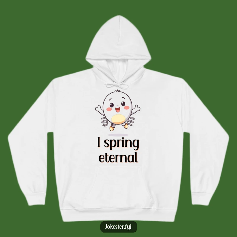 Funny Spring Feet Bouncing Hoodie: Cozy Up with Energy