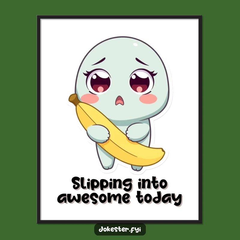 Free Printable Banana Slip Wall Art - Goofy Downloadable Decor for Smiles