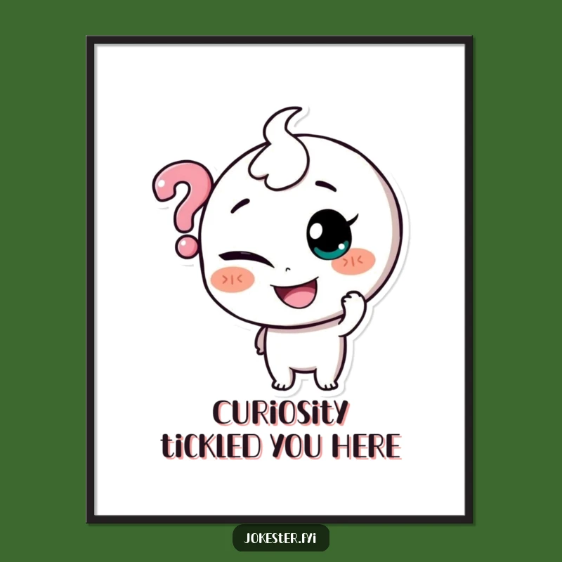 Free Printable Question Mark Tickler Wall Art - Whimsical Downloadable Decor