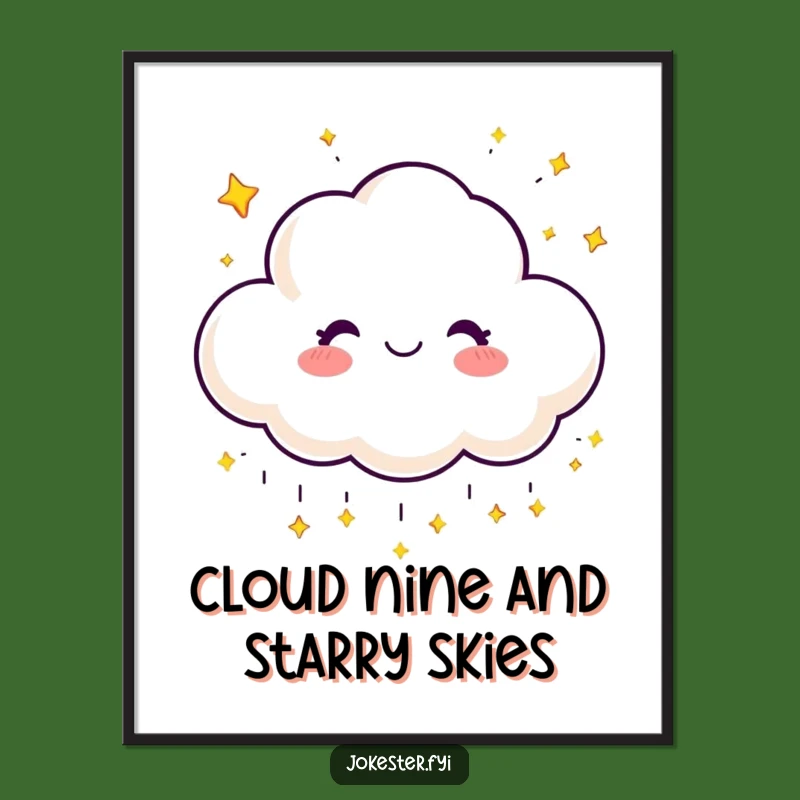 Free Printable Wall Art: Star Cloud Magic - Humorous Downloadable Art Print