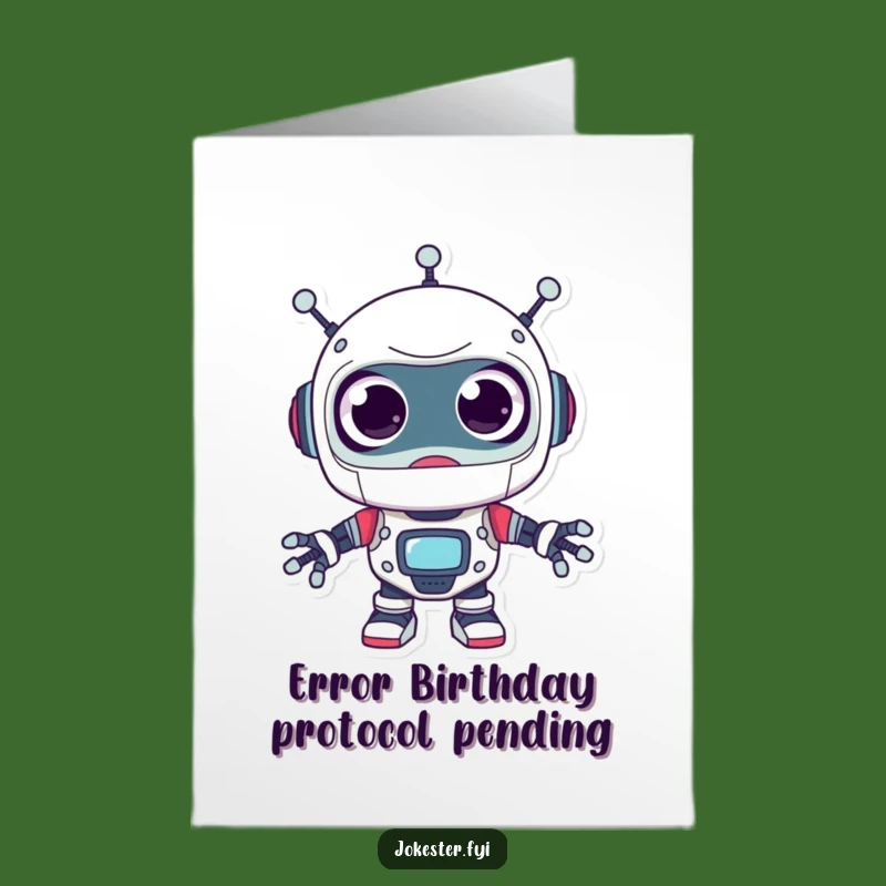 Free Printable Robot Birthday Card: Funny Googly Eyes Surprise Downloadable for Laughs