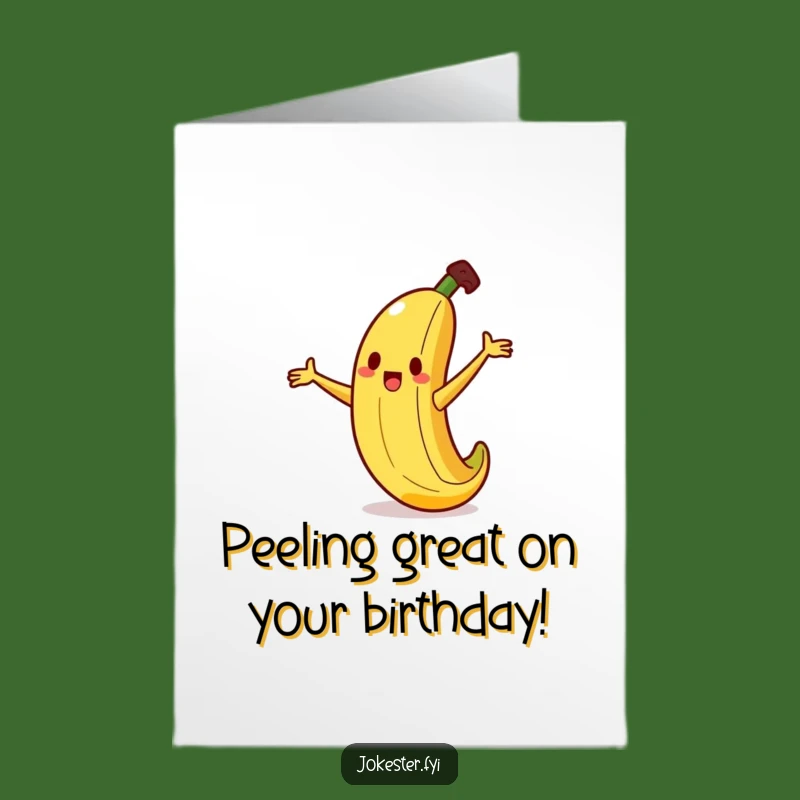 Funny Free Printable Birthday Card: Silly Banana Slip - Hilarious Downloadable Greeting