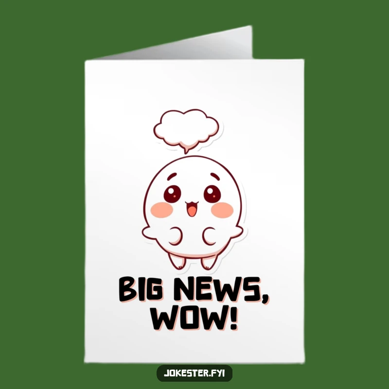 Free Printable Congrats Card: Surprised Character Reacts to Your Big News!