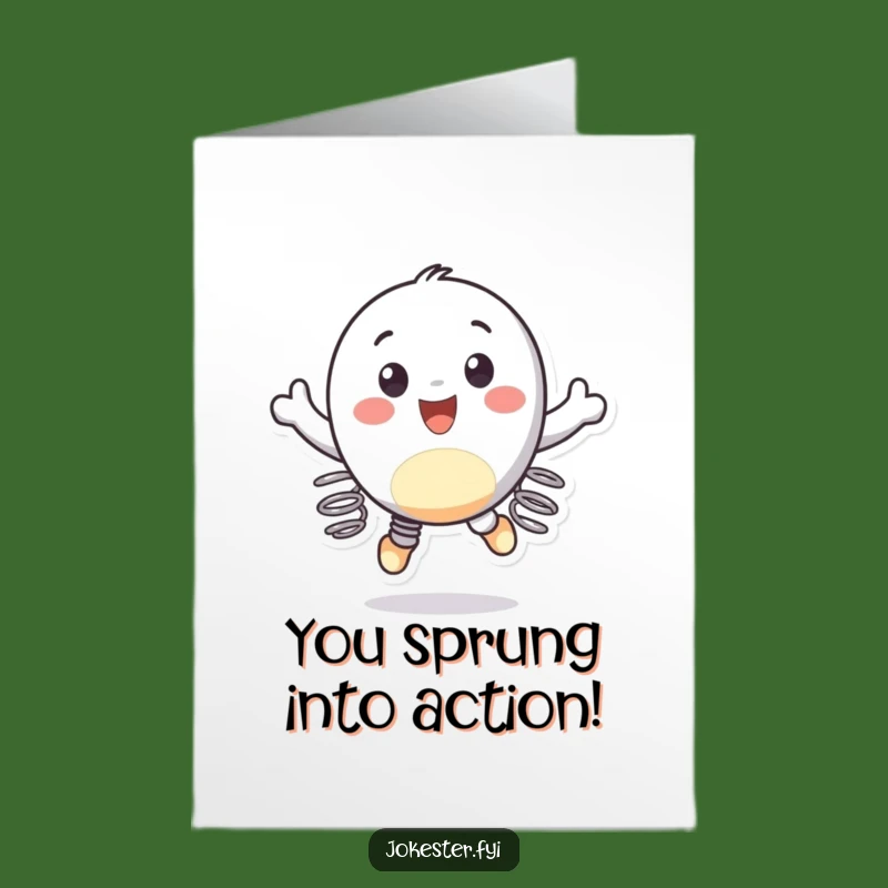 Free Printable Spring Feet Congrats Card - Energetic Downloadable Celebration