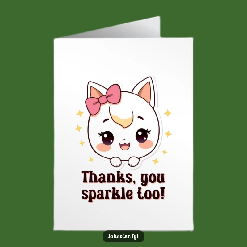 Free Printable Thank You Card: Sparkly Gratitude - Downloadable Glow