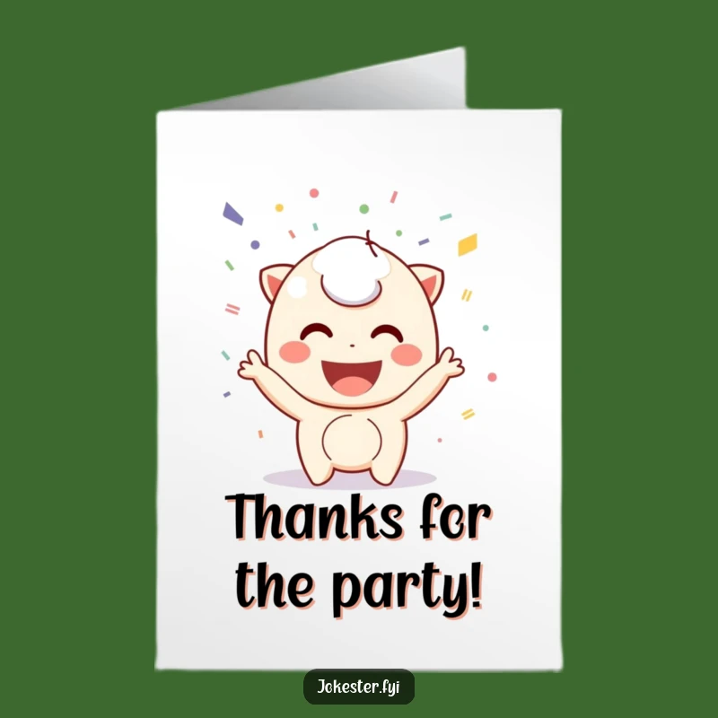 Free Printable Thank You Card: Confetti & Smiles for Your Kindness!