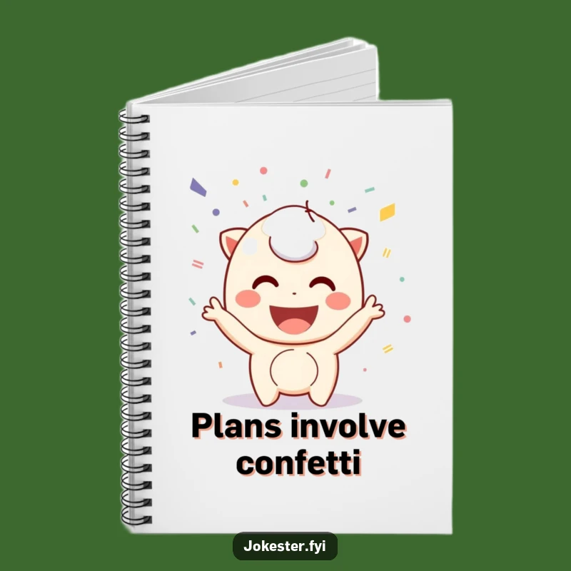 Funny Confetti Notebook: Playful Party Planning, Celebration Gift!