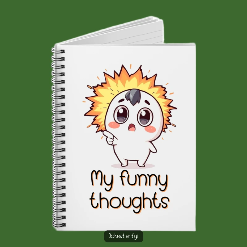 Funny Kawaii Explosion Humor Notebook - Jot Down Funny Moments