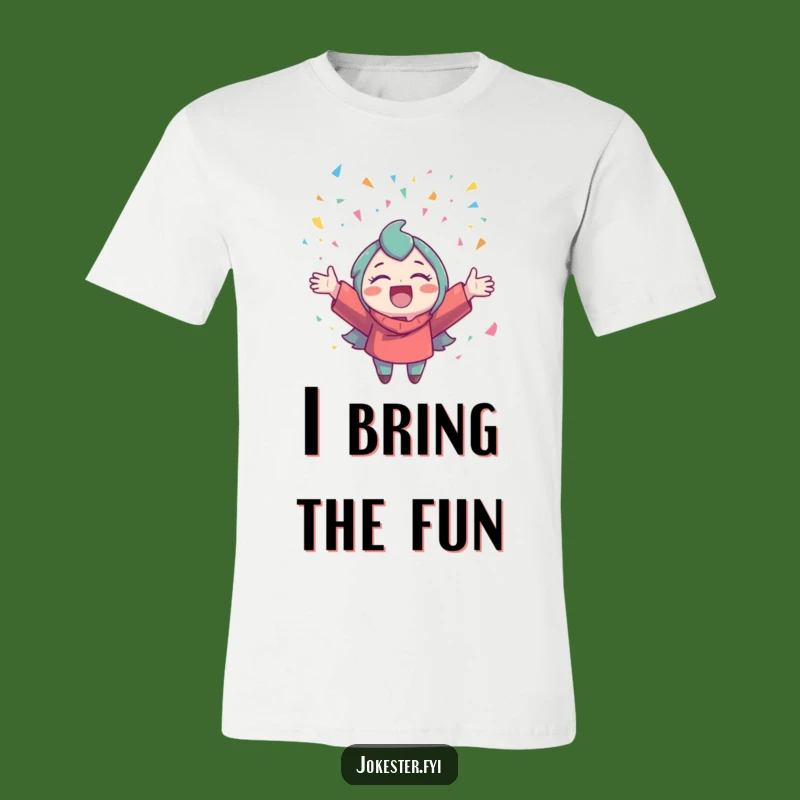 Funny Confetti Character T-Shirt: Spread the Joy Funny Gift!