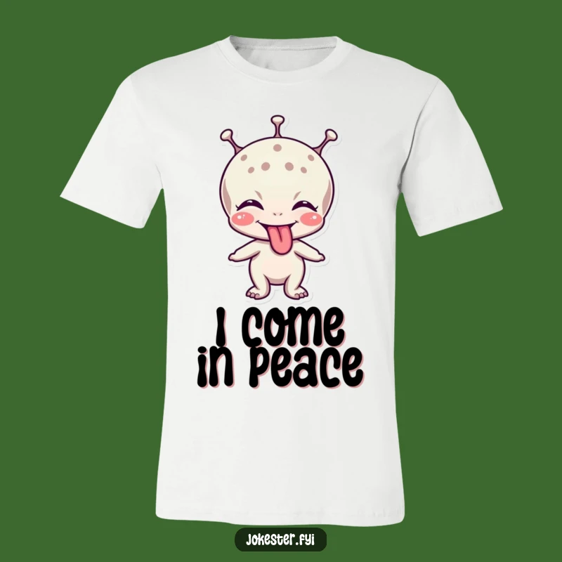 Funny Alien Tongue T-Shirt: Playful Extraterrestrial Style