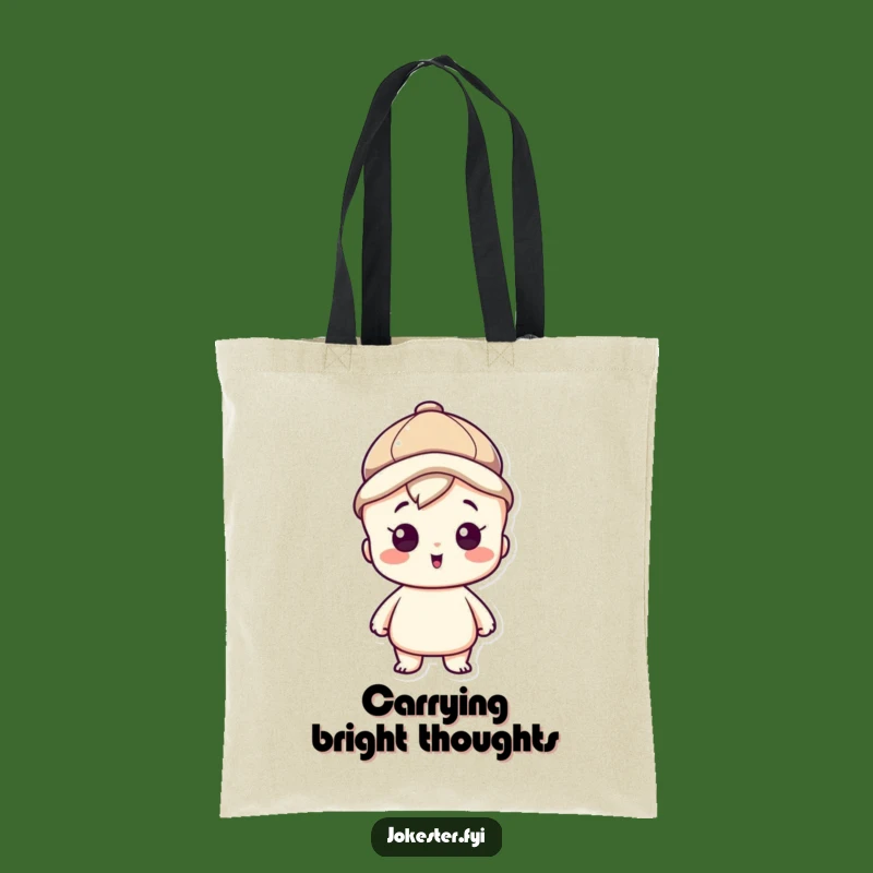 Funny Thinking Cap Tote Bag: Carry Your Ideas Smartly, Perfect Gift