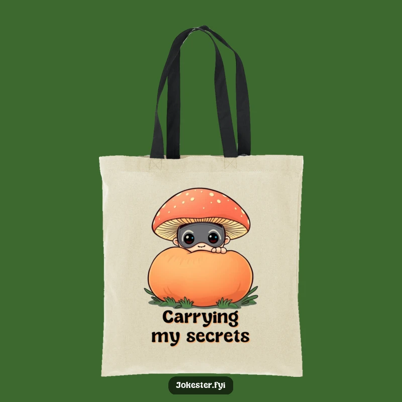 Funny Curious Masked Character Tote Bag - Carry Your Secrets with Hilarious Style!