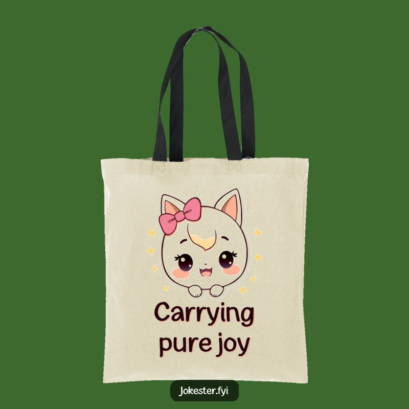 Funny Sparkle Happy Tote Bag: Carry Your Joy and Sparkle