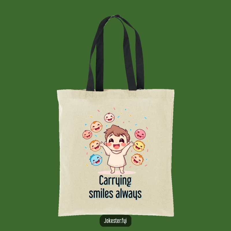 Funny Juggling Faces Tote Bag: Carry Your Joy and Laughter Everywhere