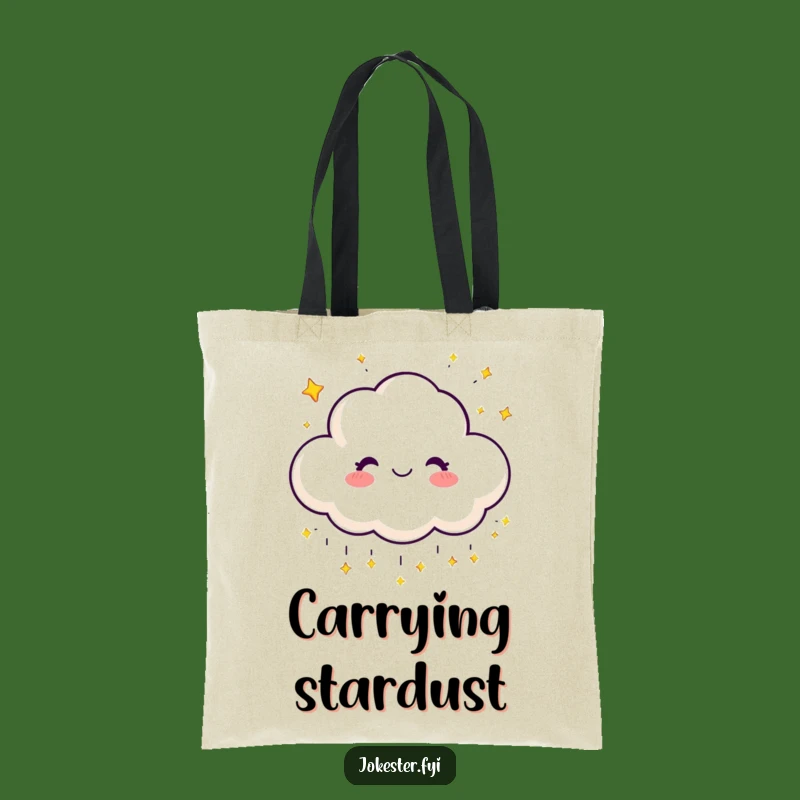 Funny Happy Cloud Tote Bag: Carry Sparkling Joy Everywhere