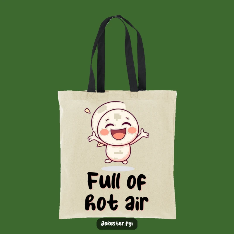 Funny Speech Bubble Tote: Carry Your Laughs with this Bouncing Character