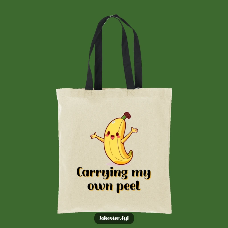 Funny Banana Slip Tote Bag: Carry Your Laughs with this Cute Cartoon