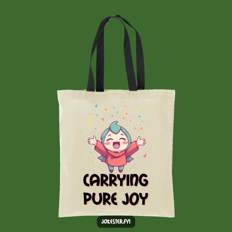 Funny Confetti Character Tote Bag: Carry the Party Funny Gift!