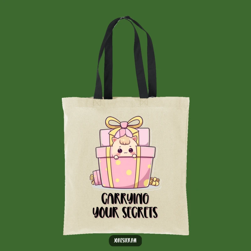 Funny Curious Peeker Tote Bag: Carry Your Curiosity and Essentials