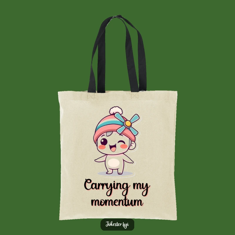 Funny Propeller Beanie Character Tote Bag: Carry Your Fun On the Go